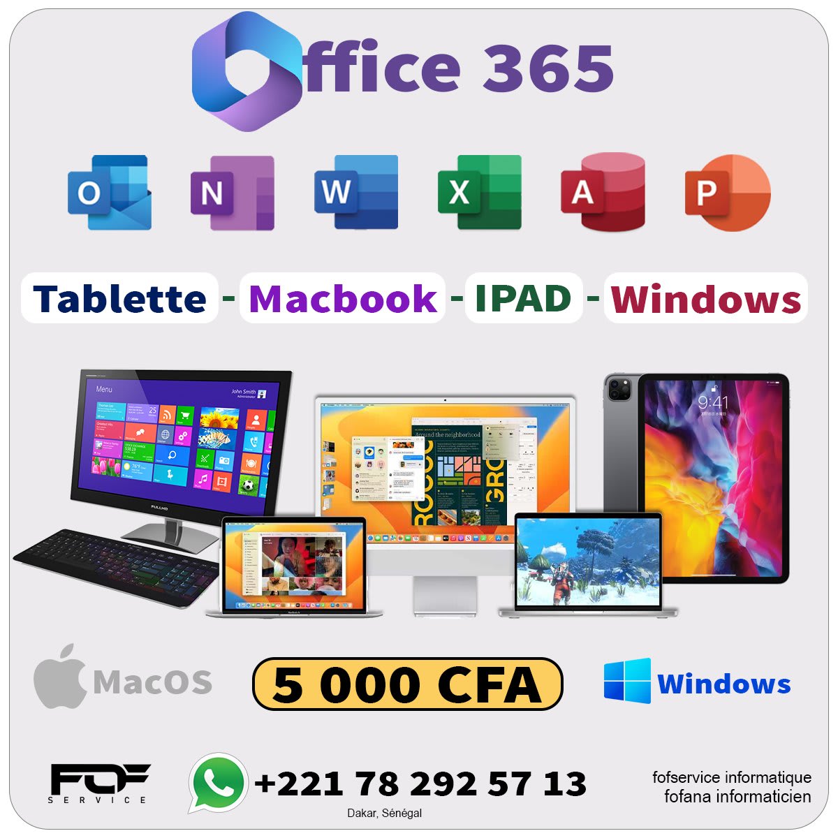 Microsoft Office 365 pour Ipad - Mac-Tablette  — photo 1
