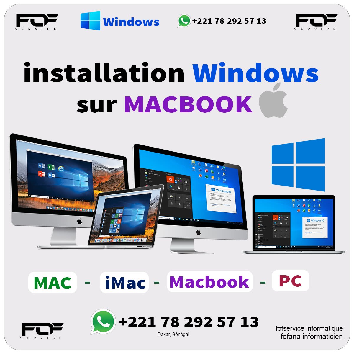 Installation MacOS - Macbook - iMac 