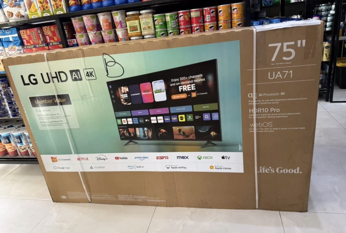 Télévision LG UHD 4k 75’´