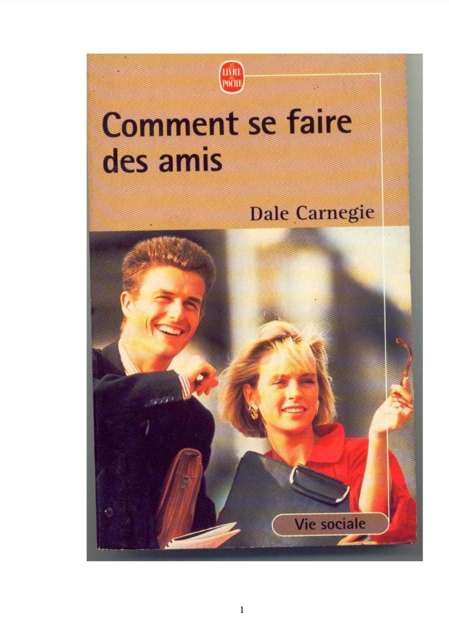 Livre : Comment Se Faire Des Amis — photo 1