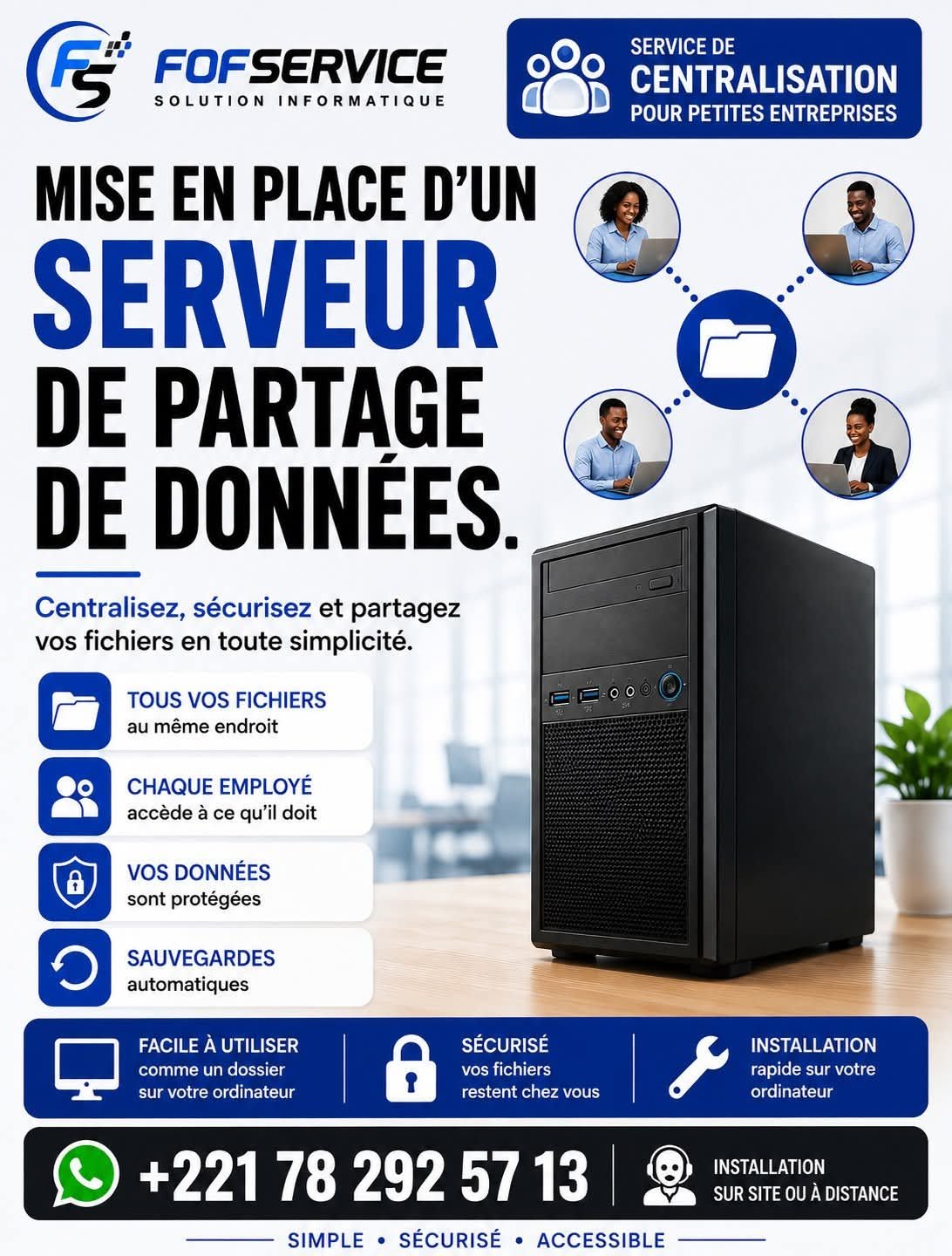 Mise en place d'un serveur de partage de données — photo 1