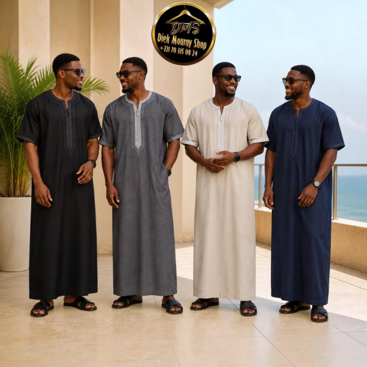 Dialaba coton courtes manches sans pantalon 