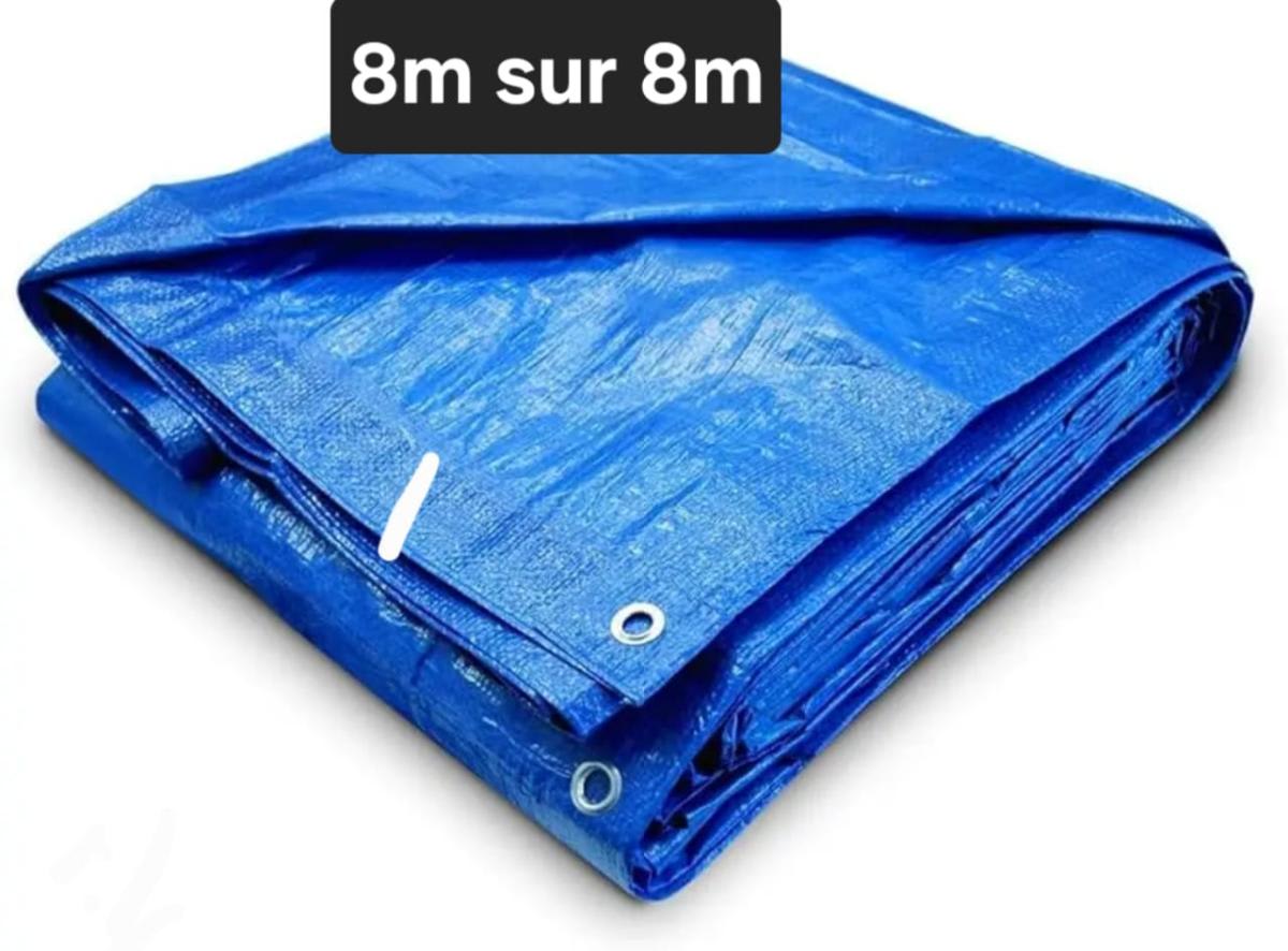 Bâche protection 8sur 8m