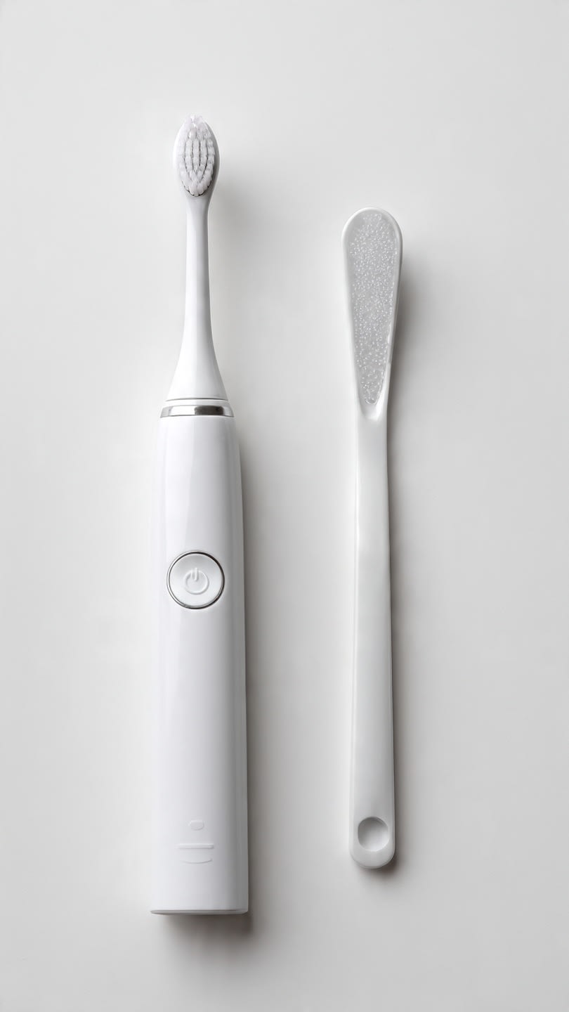 Duo brosse Électrique et gratte langue  — photo 1