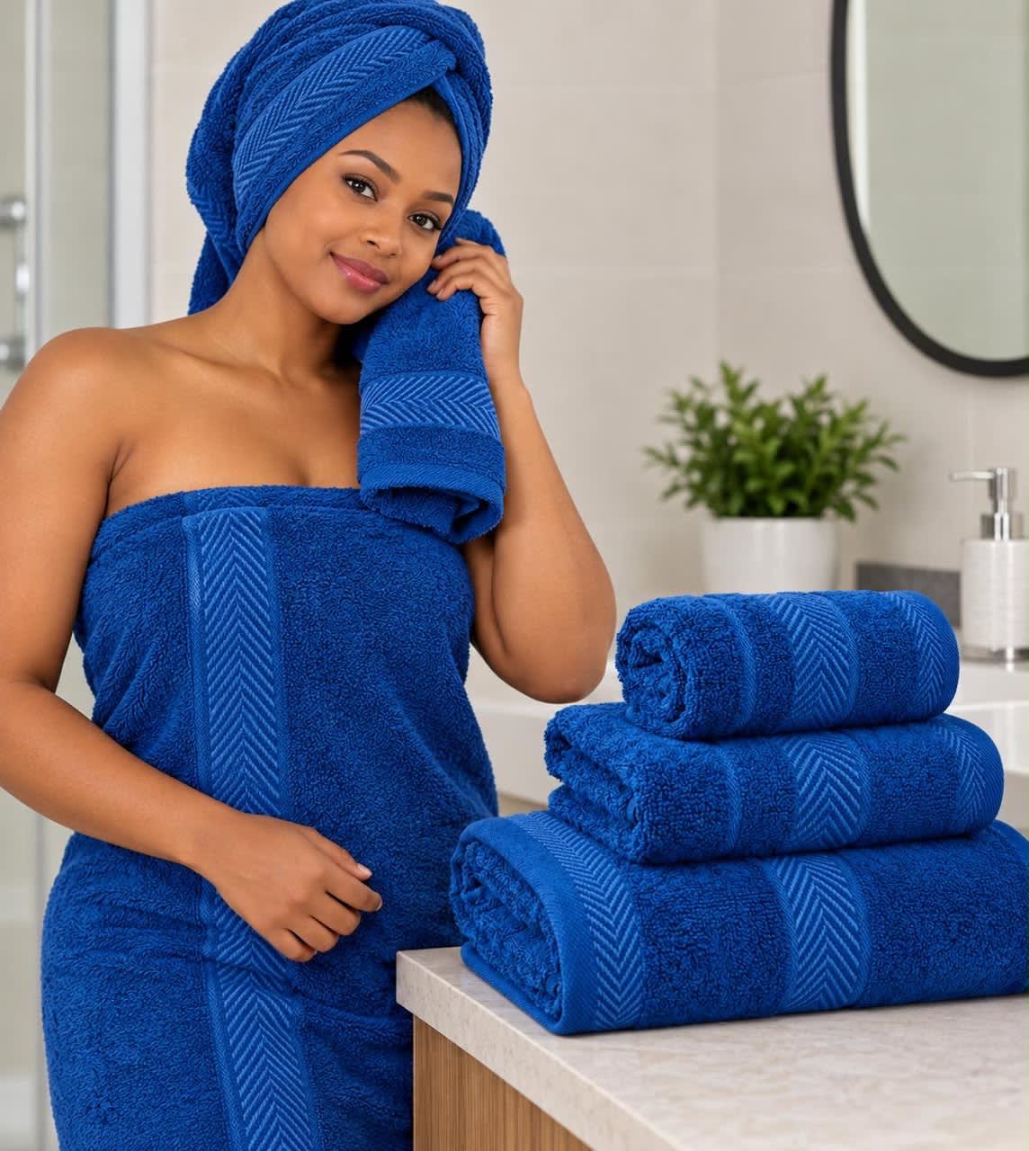 Des serviette de qualité pour homme et femme  — photo 1