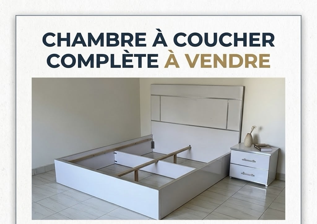 Lit et commode 