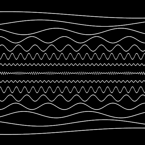 Abstract waveform artwork