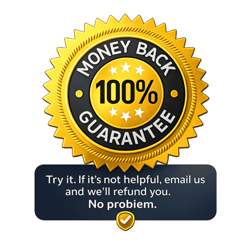 Money-back guarantee badge