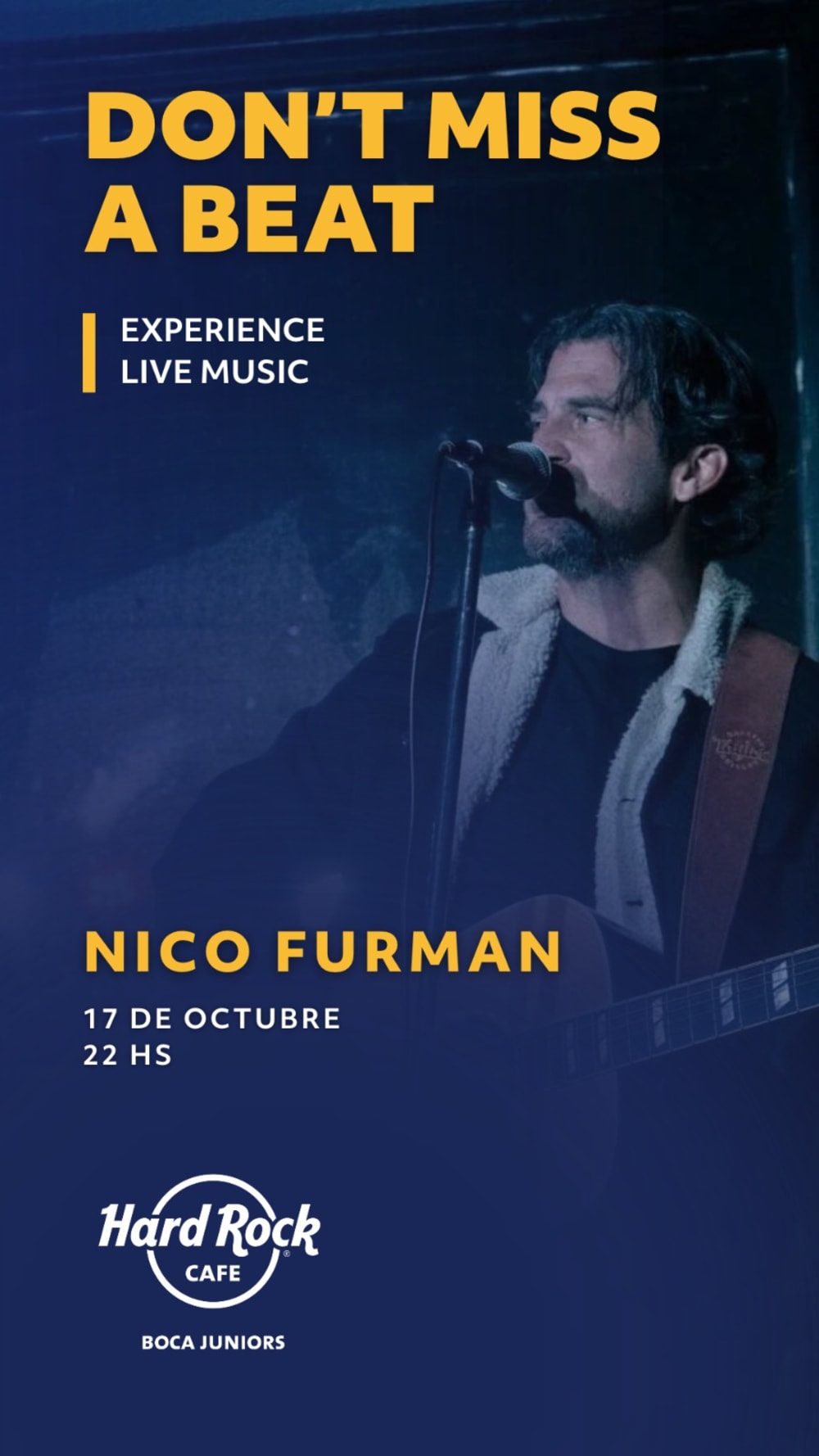 17 de Octubre ~ HARD ROCK BOCA JUNIORS NICO FURMAN