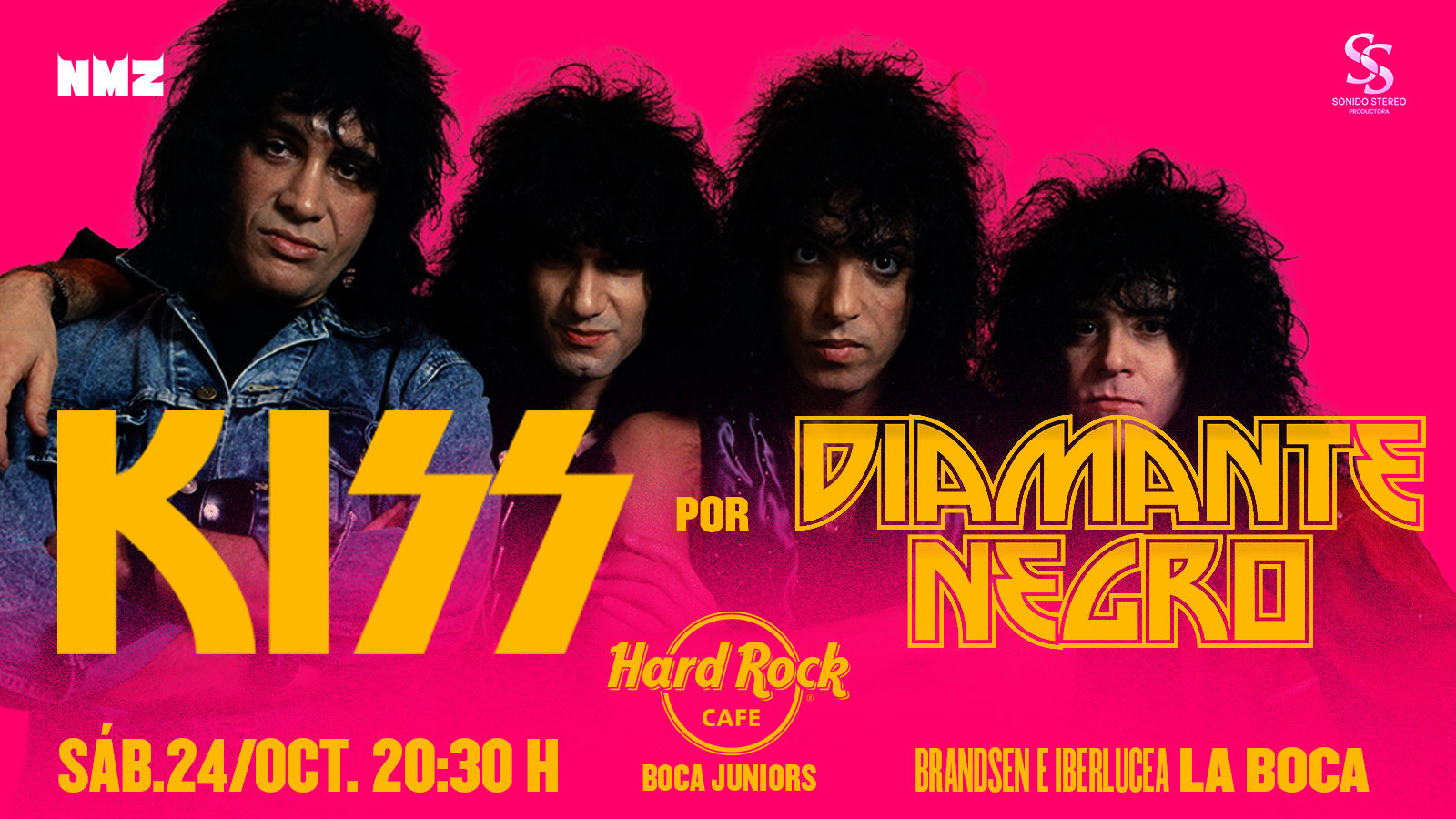 Diamante Negro tributo a KISS en Hard Rock Cafe Boca Juniors