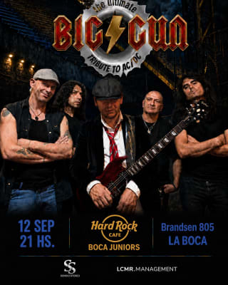 BIG GUN – POR PRIMERA VEZ EN HARD ROCK CAFE BOCA JUNIORS | TRIBUTO A AC/DC
