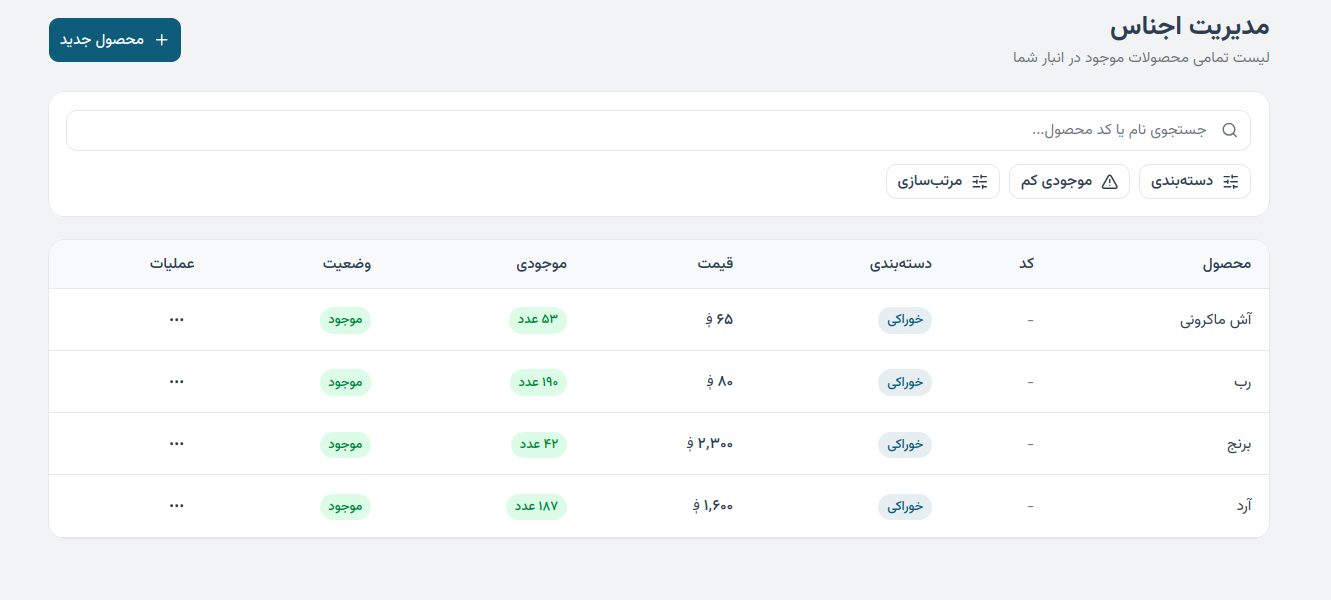 manage products