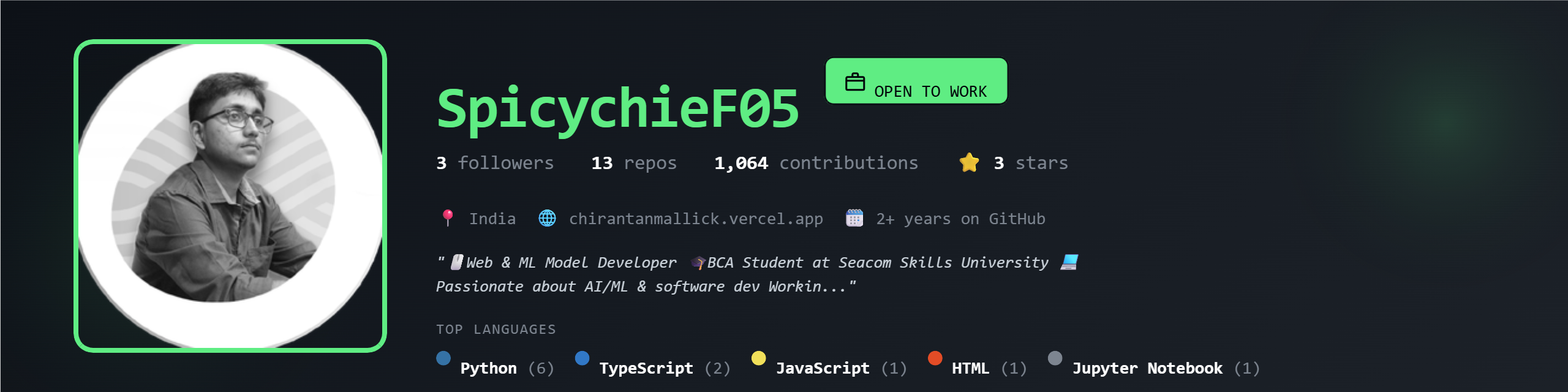 SpicychieF05's GitHub Banner