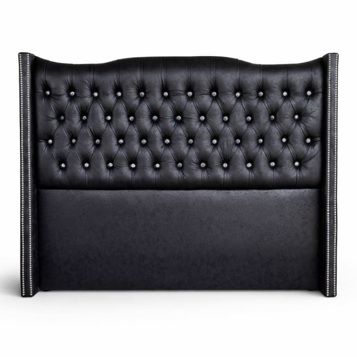 Respaldo cama 2 plazas negro