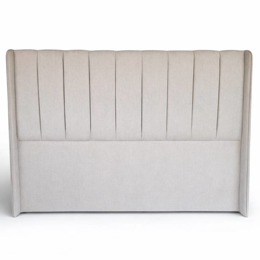 Respaldo cama 2 plazas crema
