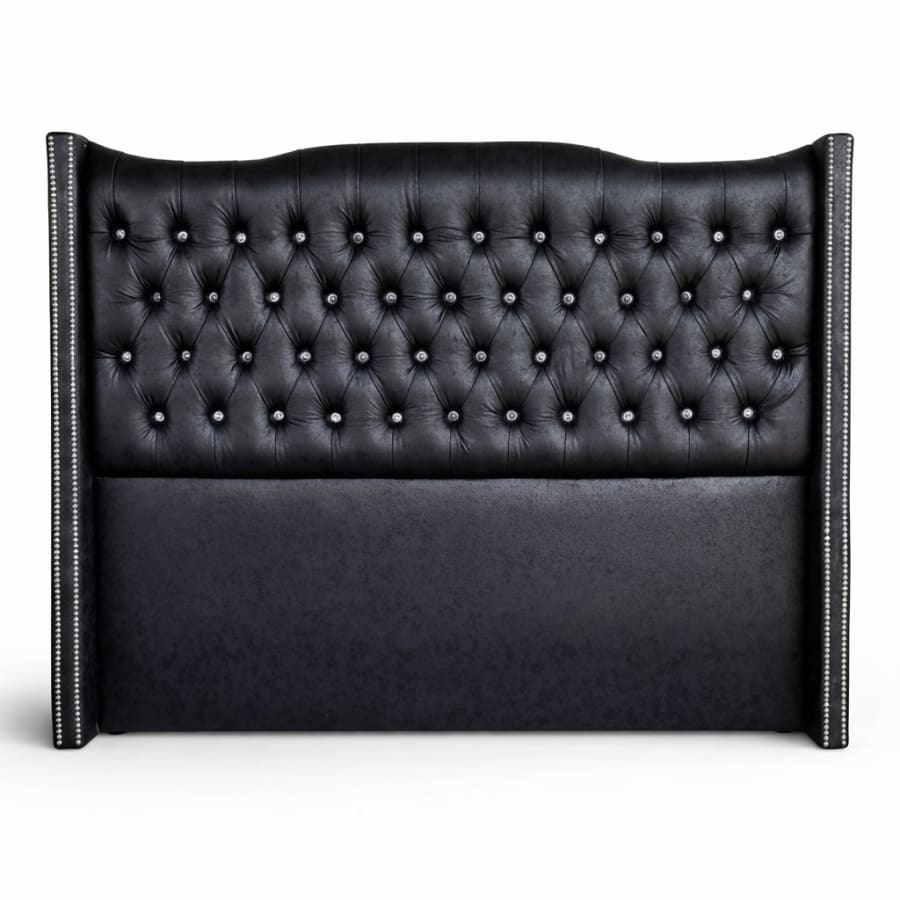 Respaldo cama 2 plazas negro