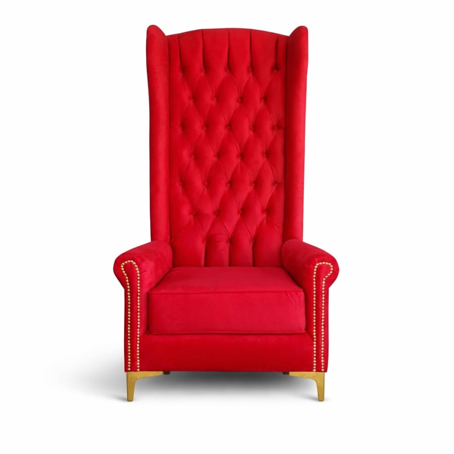 Sofá individual rojo