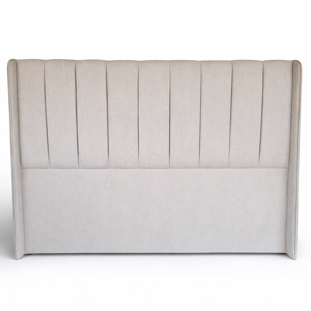 Respaldo cama 2 plazas crema