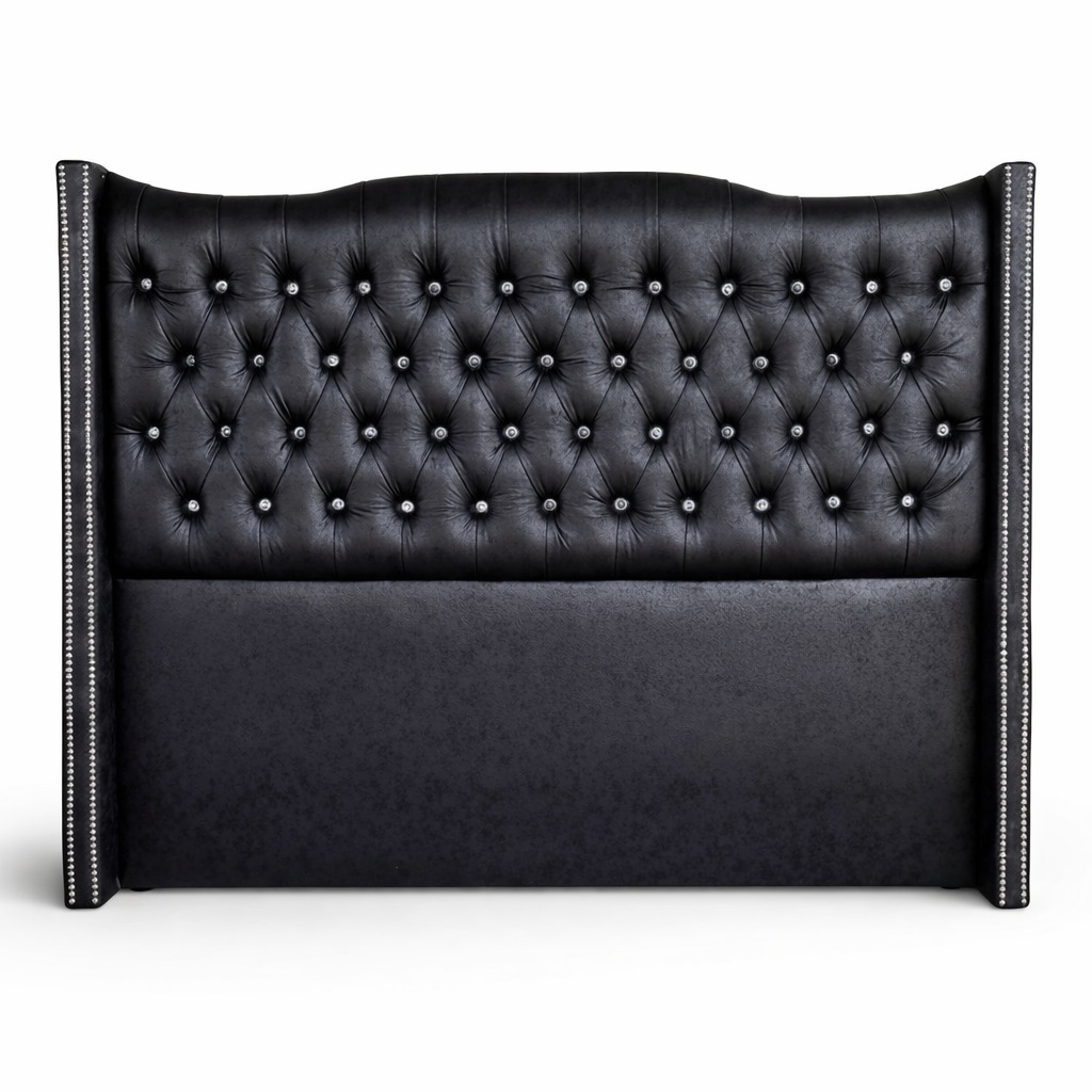 Respaldo cama 2 plazas negro