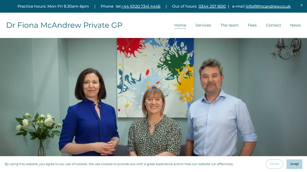 Dr Fiona McAndrew, Private GP
