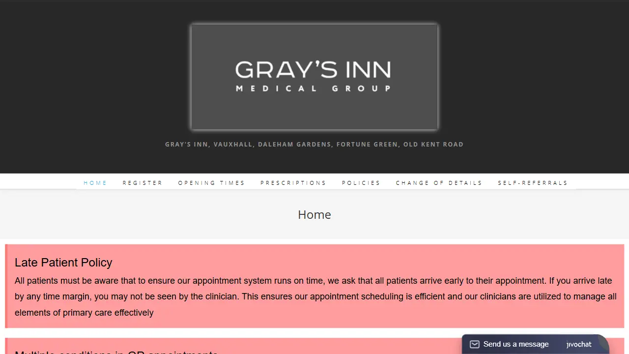 Gray's Inn Medical Group (Vauxhall)