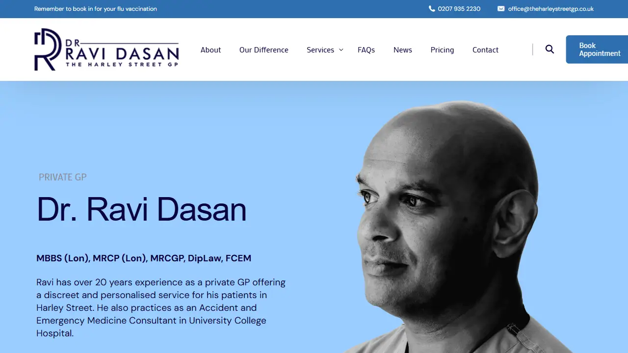 Dr Ravi Dasan - The Harley Street GP
