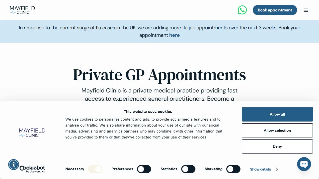 Mayfield Clinic London | Private GP