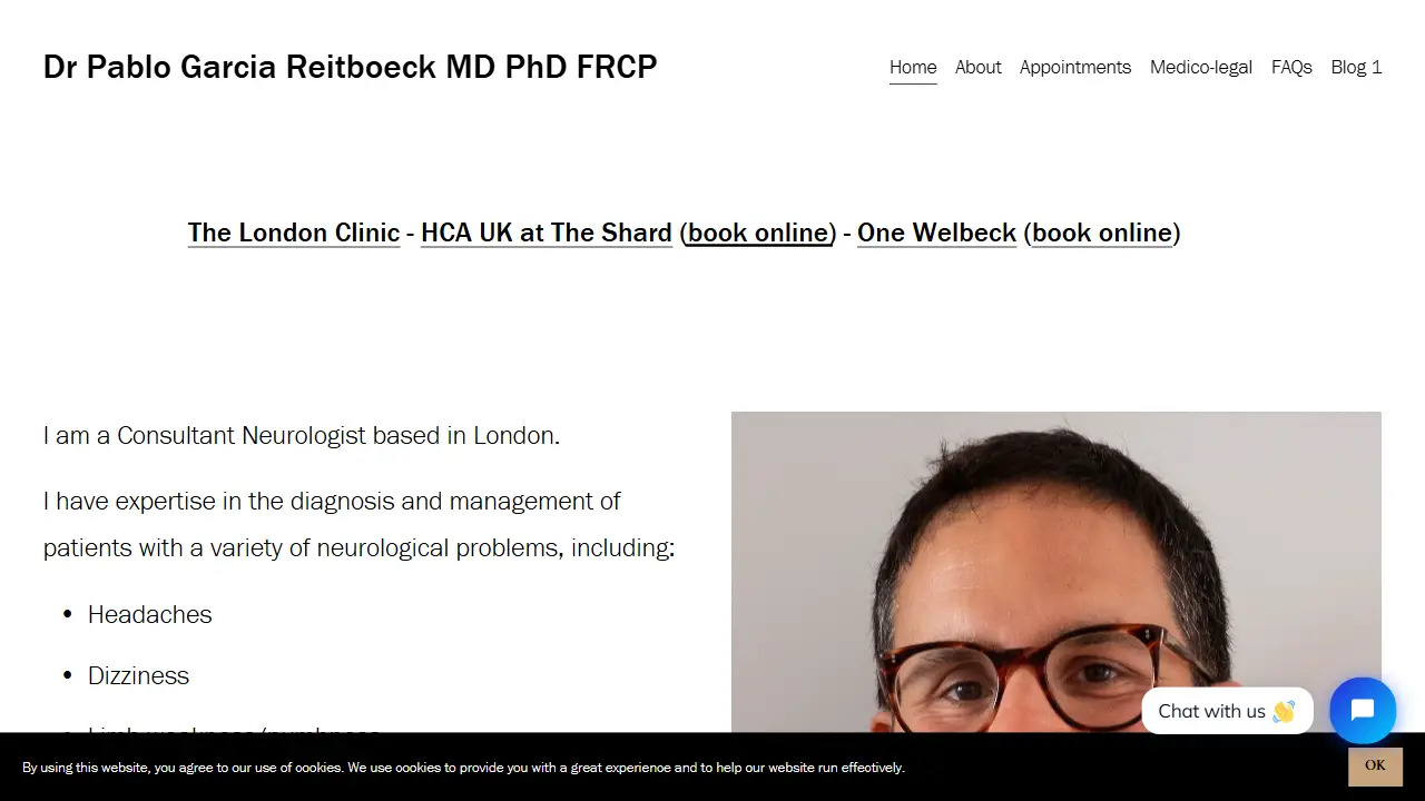 Dr Pablo Garcia Reitboeck, Private Neurologist