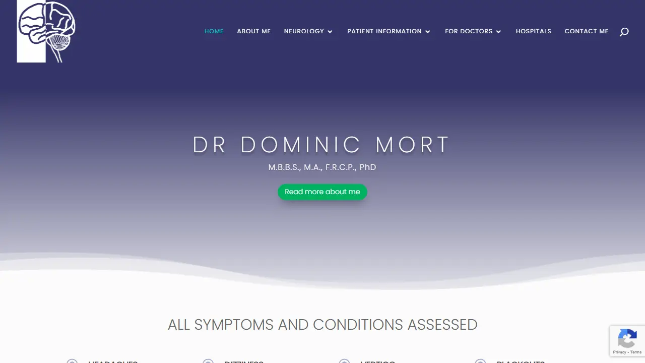 Dr Dominic Mort M.B.B.S., M.A., F.R.C.P., PhD