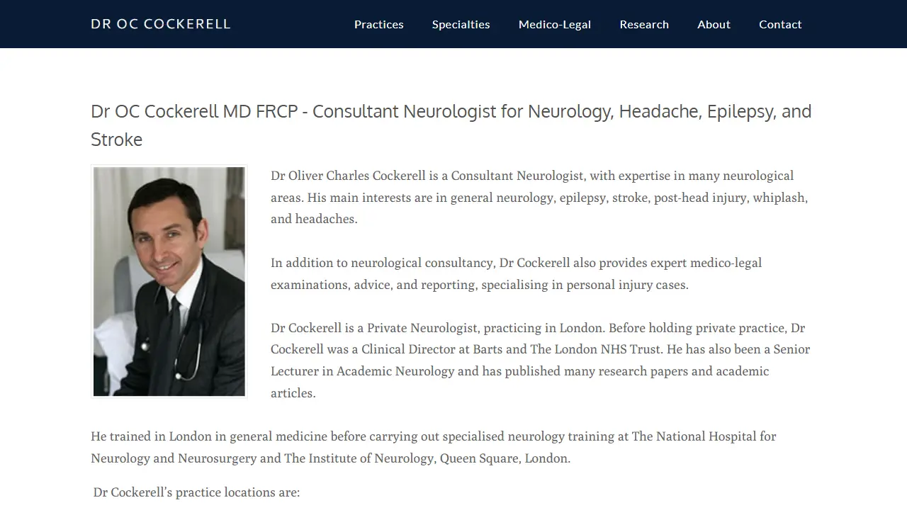 Dr OC Cockerell