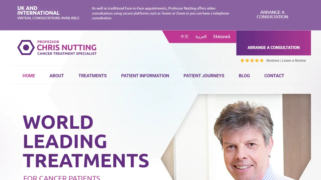 Professor Christopher Nutting - Cancer Treatment Specialist