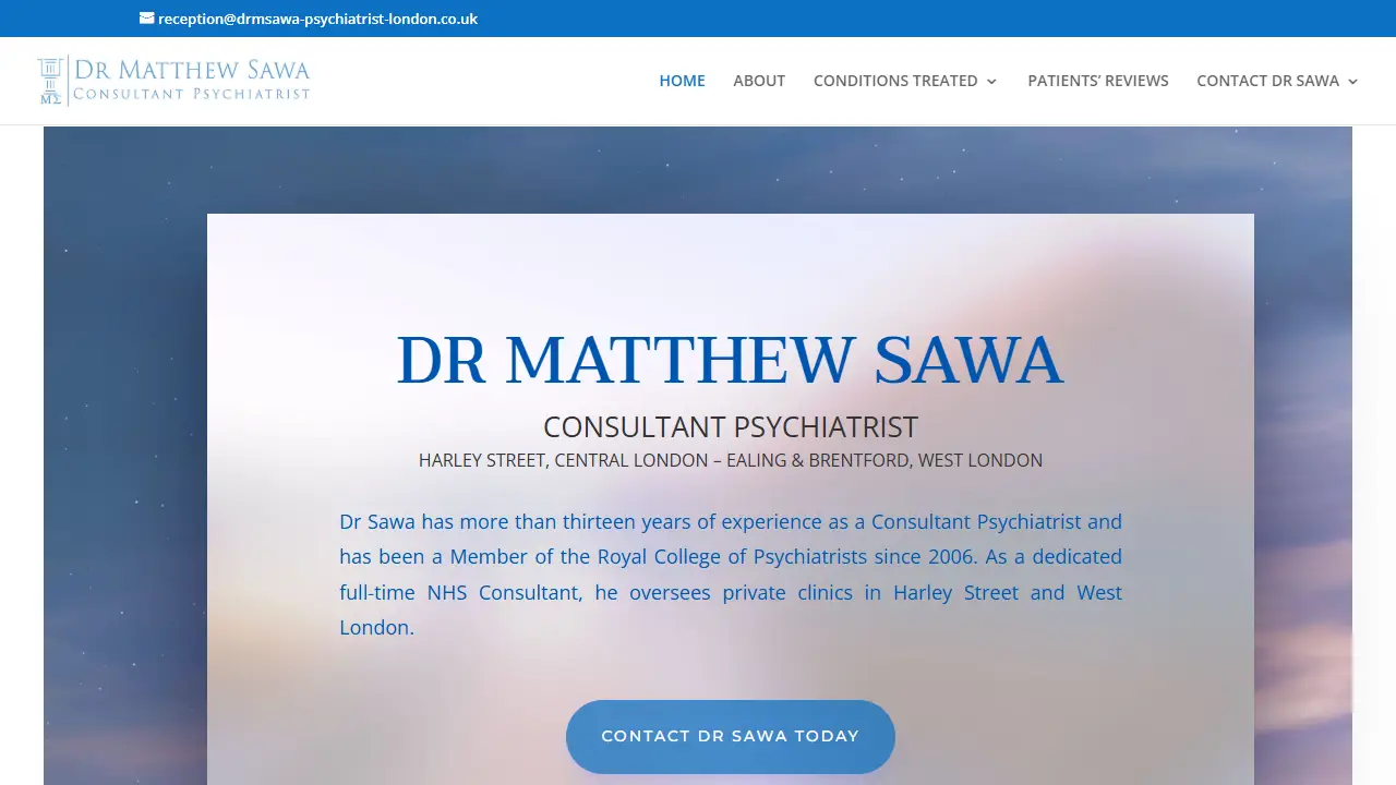 DR MATTHEW SAWA CONSULTANT PSYCHIATRIST