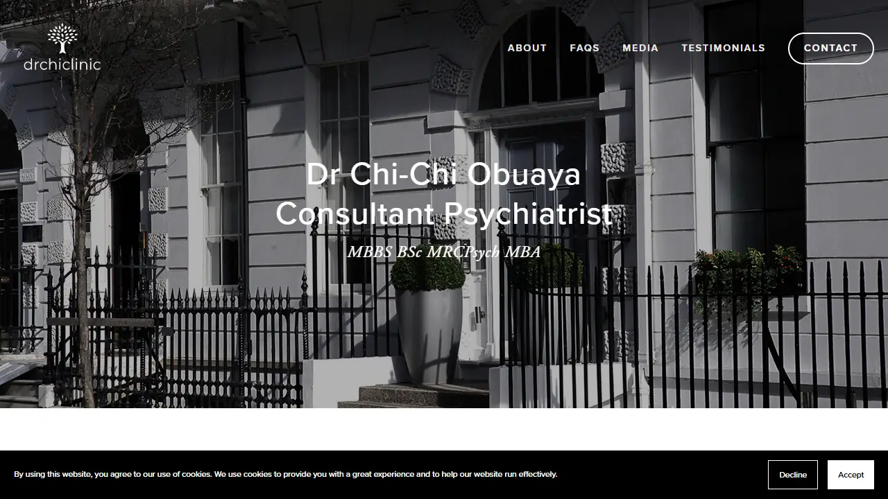 Dr Chi-Chi Obuaya Consultant Psychiatrist MBBS BSc MRCPsych MBA