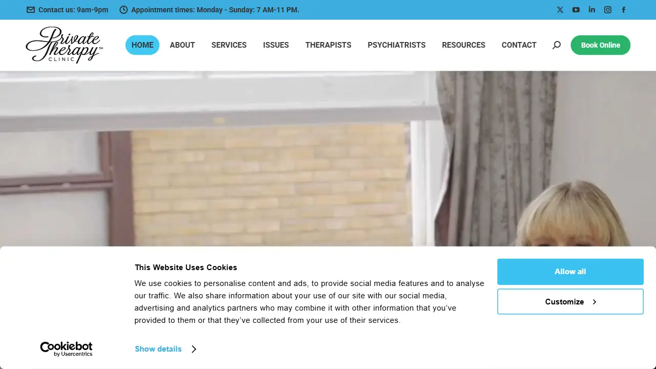 Private Therapy Clinic - Psychiatry, CBT & Counselling