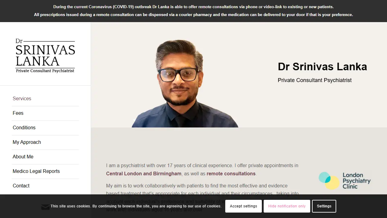 Dr Srinivas Lanka