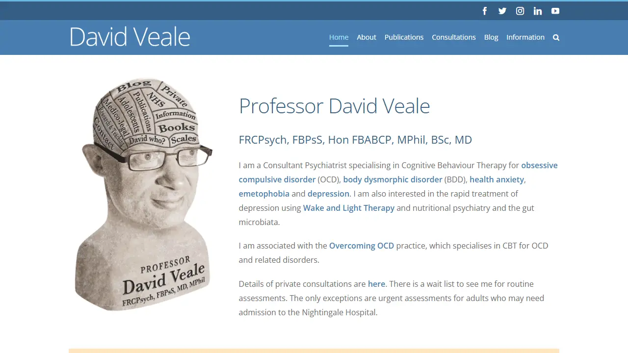 Professor David Veale