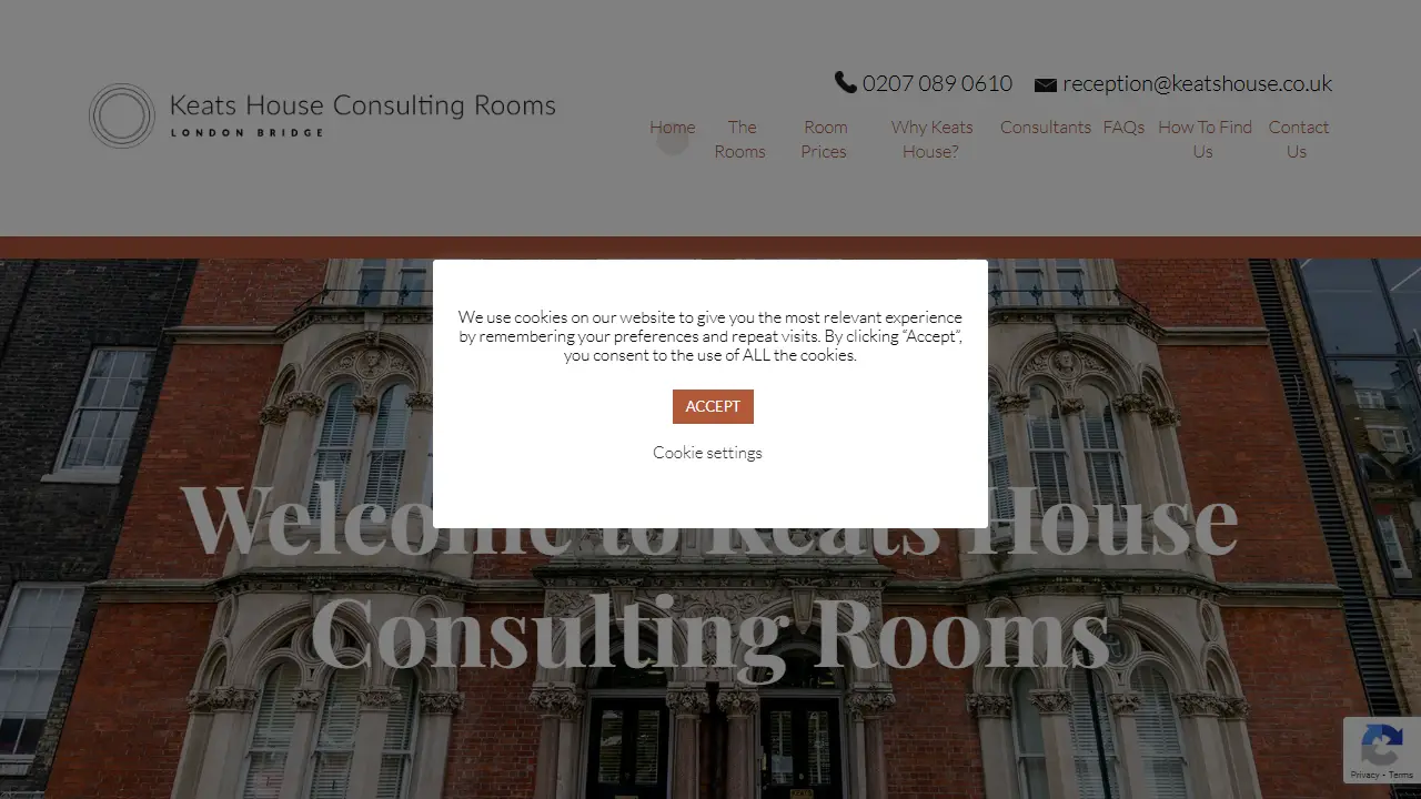 Keats House Consulting Rooms London Bridge