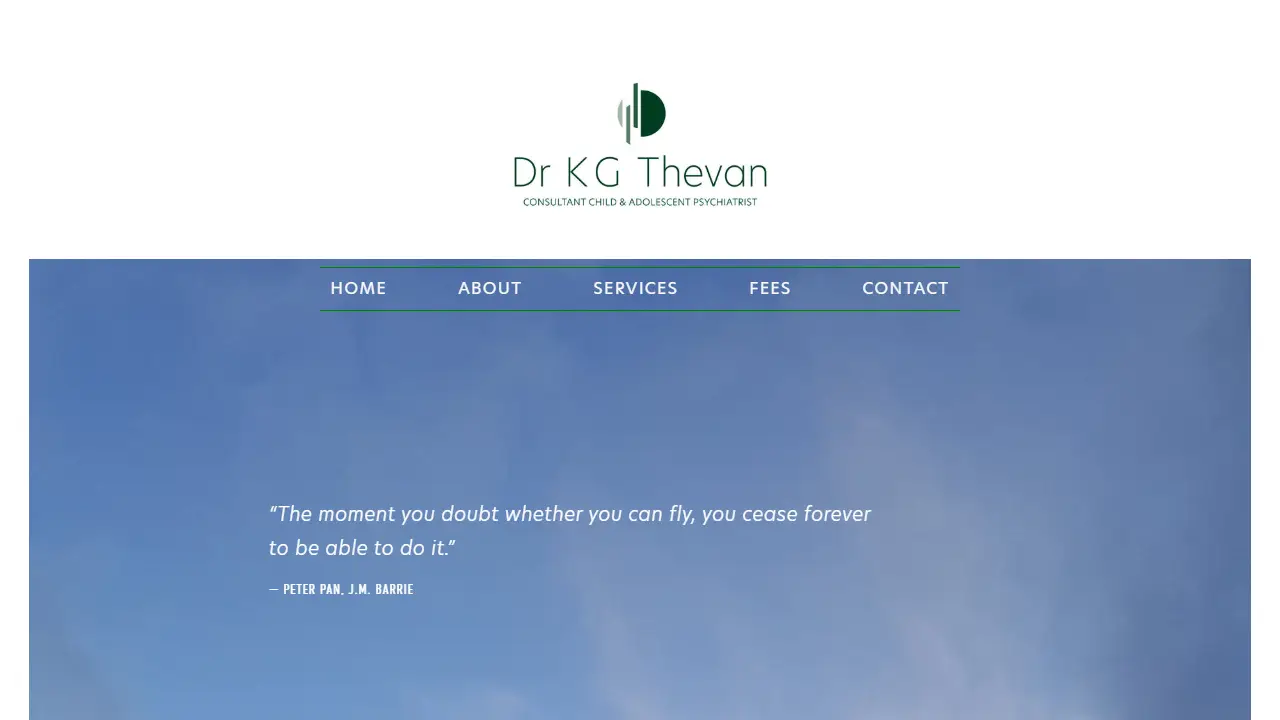 Dr K G THEVAN