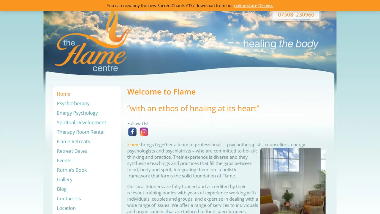 The Flame Centre, Psychotherapy