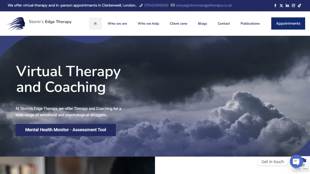 Storms Edge Therapy | Psychologist London