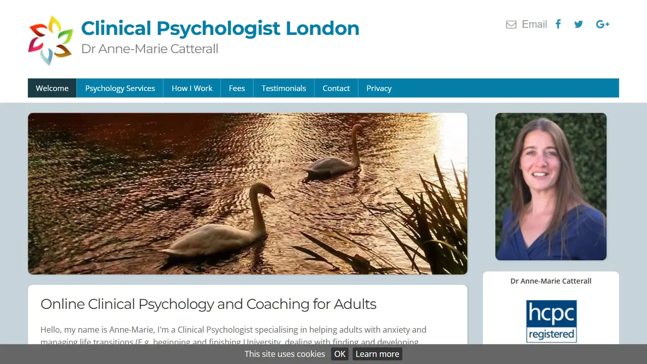 Clinical Psychologist London - Dr Anne-Marie Catterall
