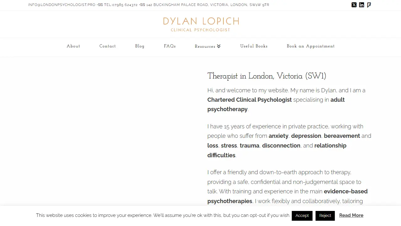 The London Clinical Psychologist - DYLAN LOPICH