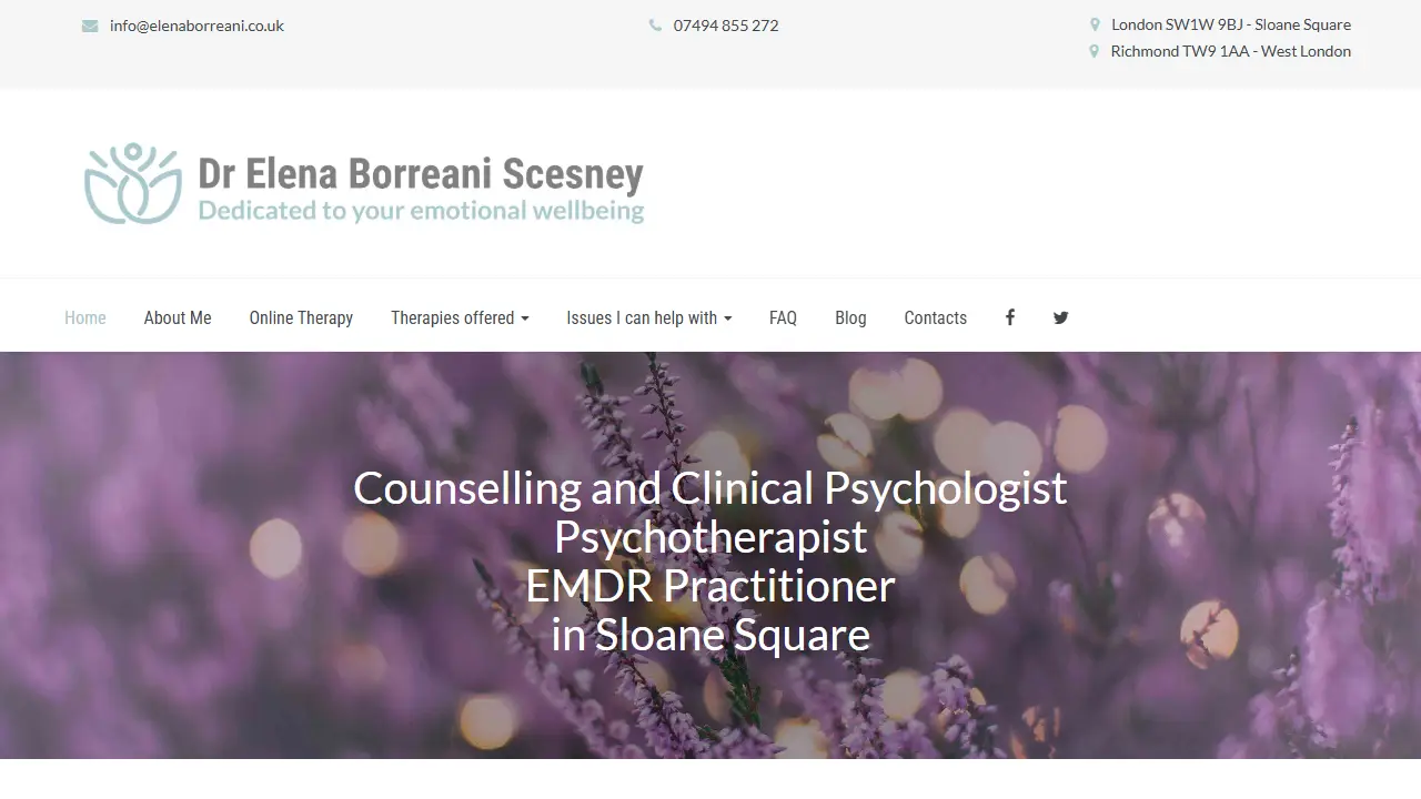 Dr Elena Borreani Scesney