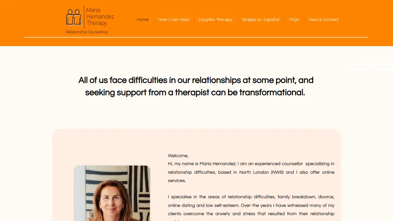 Couple's therapy, North London - Maria Hernandez