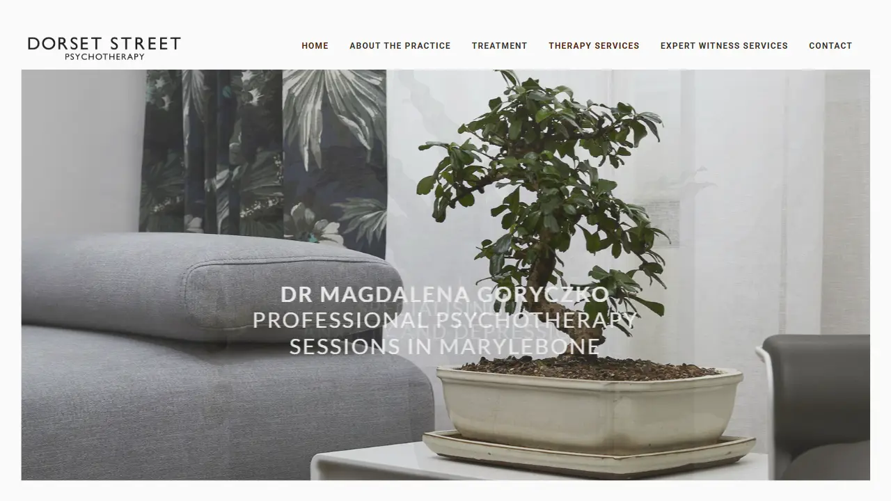 "Dorset Street Psychotherapy : Dr Magdalena Goryczko "