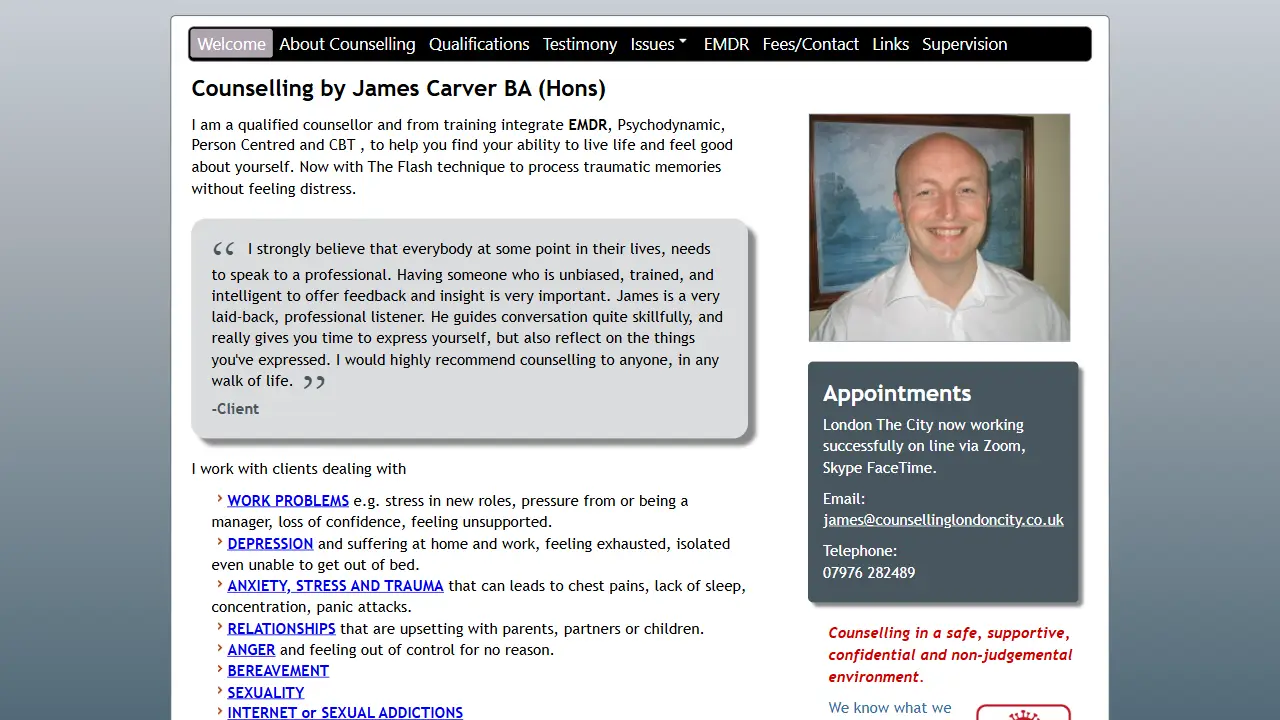 Counselling London City Ec