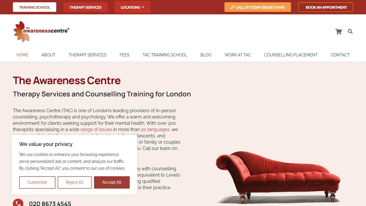 The Awareness Centre - Counselling & Psychotherapy, Marylebone