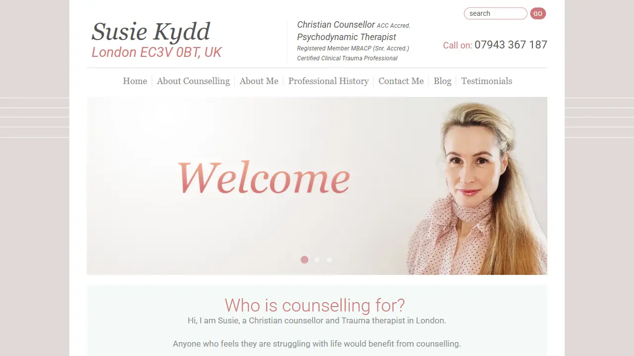 Susie Kydd - Christian Counselling London