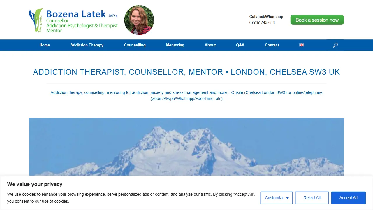 Addiction Counsellor London