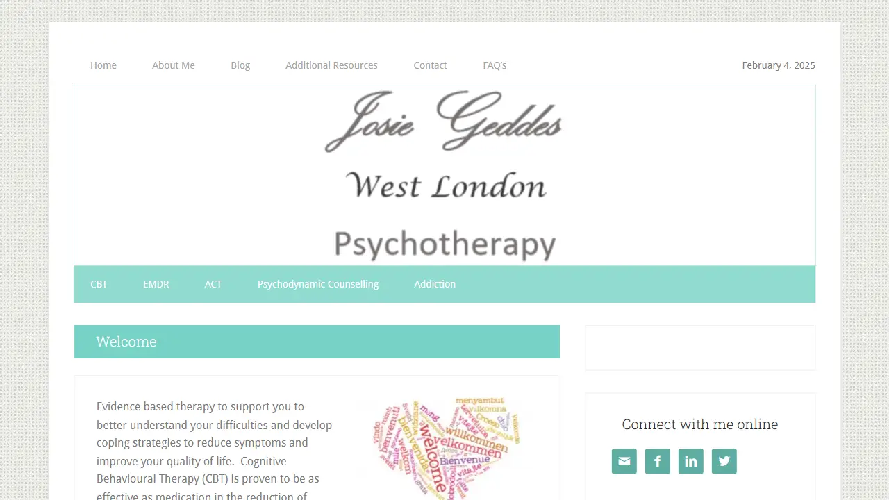 West London Psychotherapy - Josie Geddes